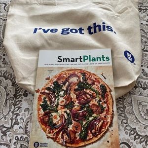 Weight Watcher cookbook and shopping bag